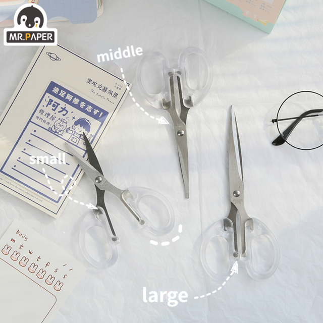 Transparent Scissors, Stationery Scissors, Paper Scissor